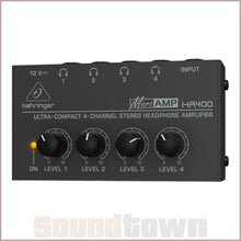 Load image into Gallery viewer, BEHRINGER MICROAMP HA400 HEADPHONE AMPLIFIER - Soundtown