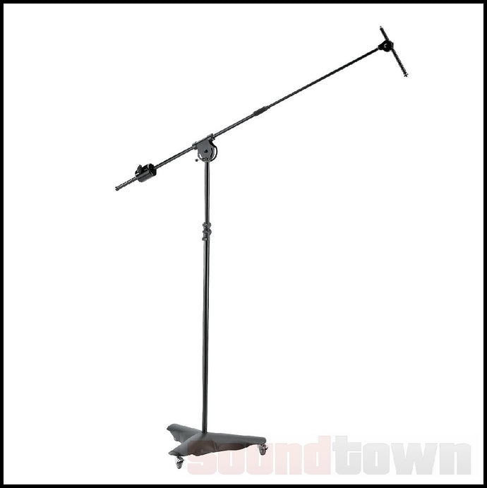 K&M 21430 OVERHEAD MICROPHONE STAND WITH CASTORS