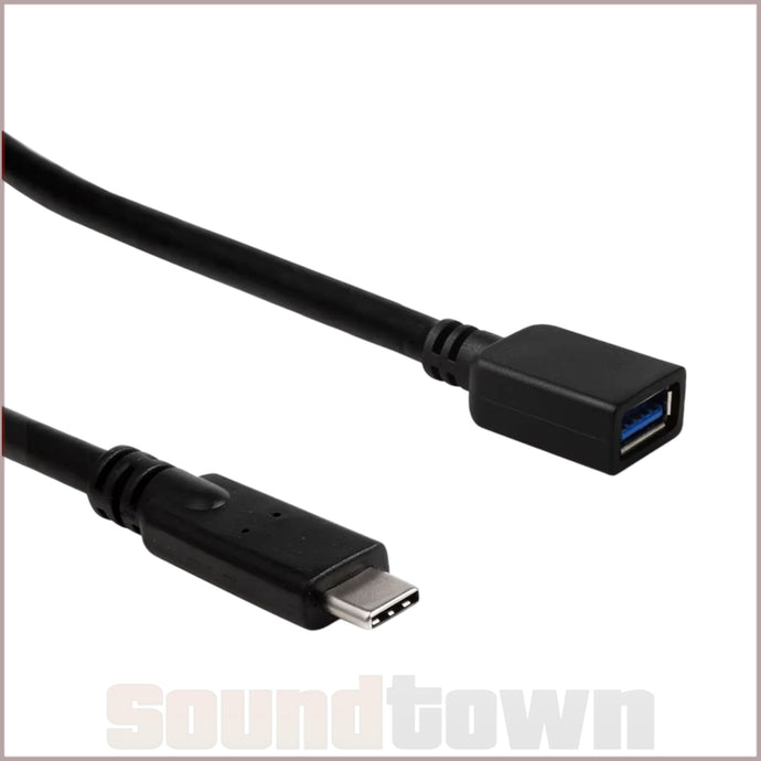 USB-C TO USB-A FEMALE ADAPTER CABLE - Soundtown