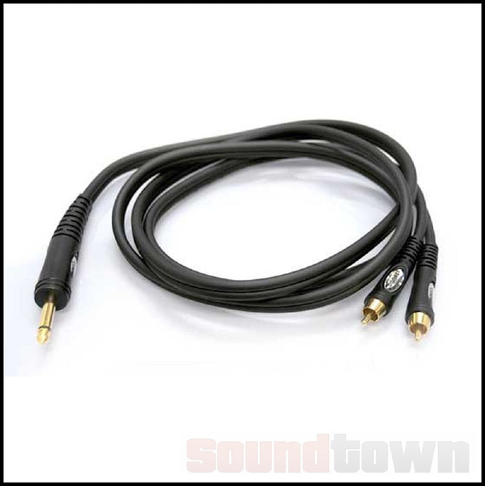 WHIRLWIND CONNECT TS2R10 2X RCA TO 6.5MM TS 10FT (C)