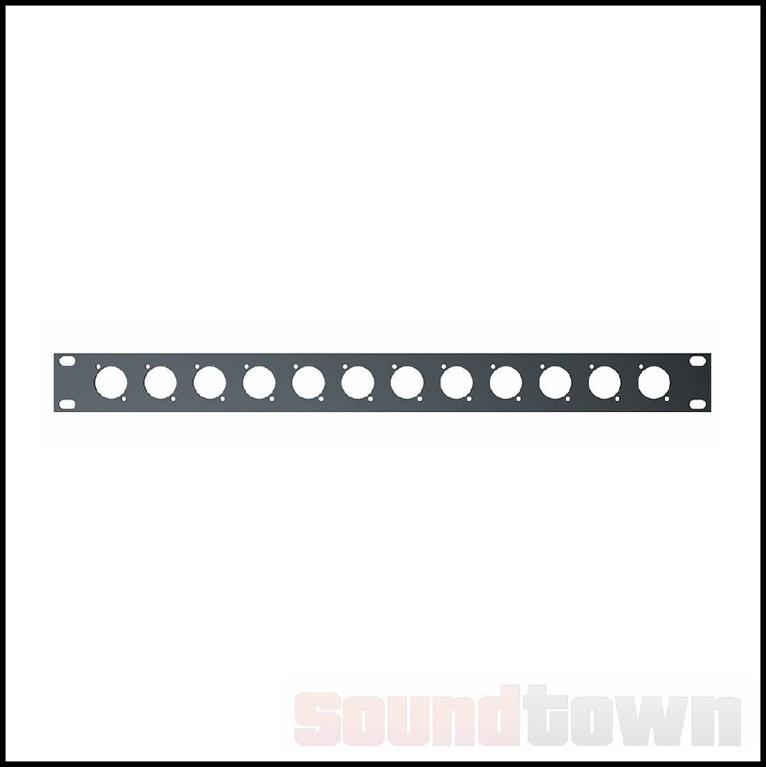 QUIKLOK RS243 RACK PANEL 1RU 12X XLR