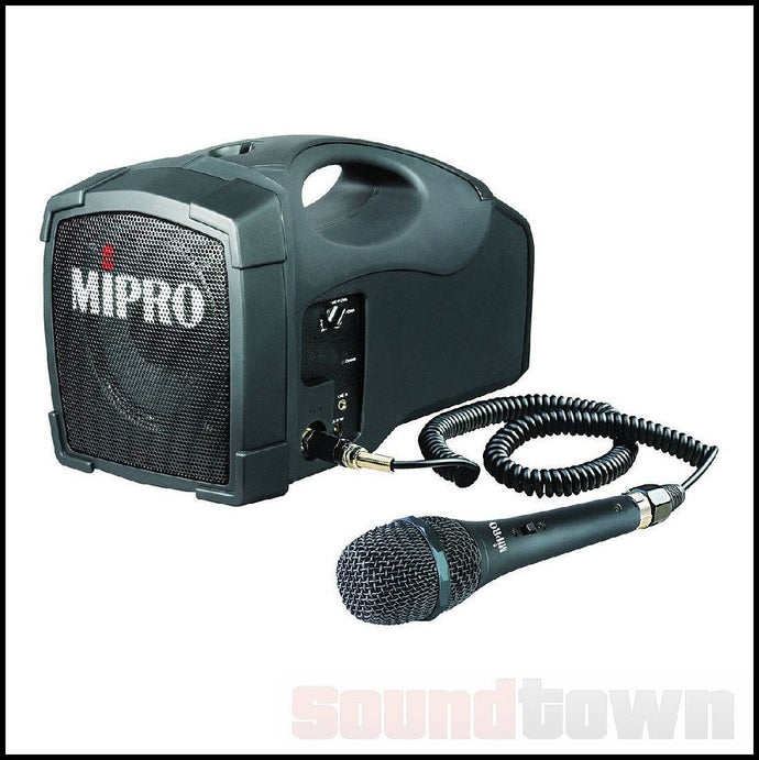 MIPRO MA101PA PORTABLE 45W SYSTEM WITH WIRED MICROPHONE - Soundtown