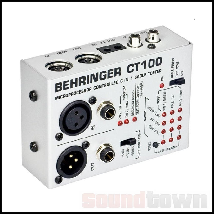 BEHRINGER CT100 PROFESSIONAL 6-IN-1 CABLE TESTER