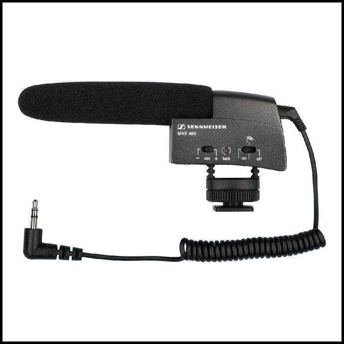 SENNHEISER MKE400 SHOTGUN MICROPHONE FOR CAMERAS