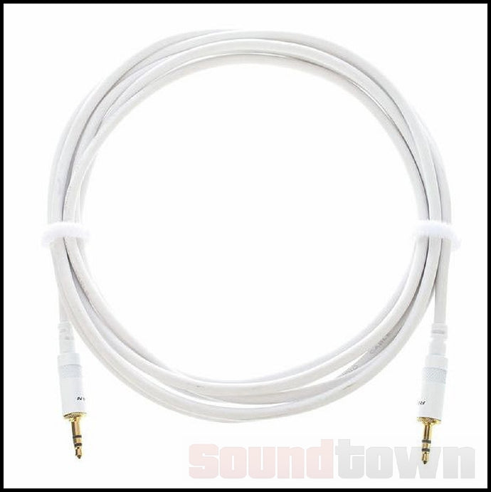 CORDIAL CFS3 WW-SNOW LEAD 3M 3.5MM TRS TO 3.5MM TRS AUX - WHITE